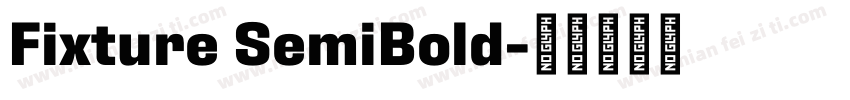 Fixture SemiBold字体转换